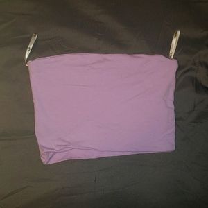 Papaya SM light purple Crop Top
